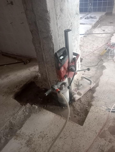 Karot ile Zemin Delme İşlemi